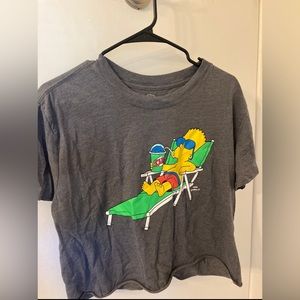 Cropped Bart Simpson top 2X